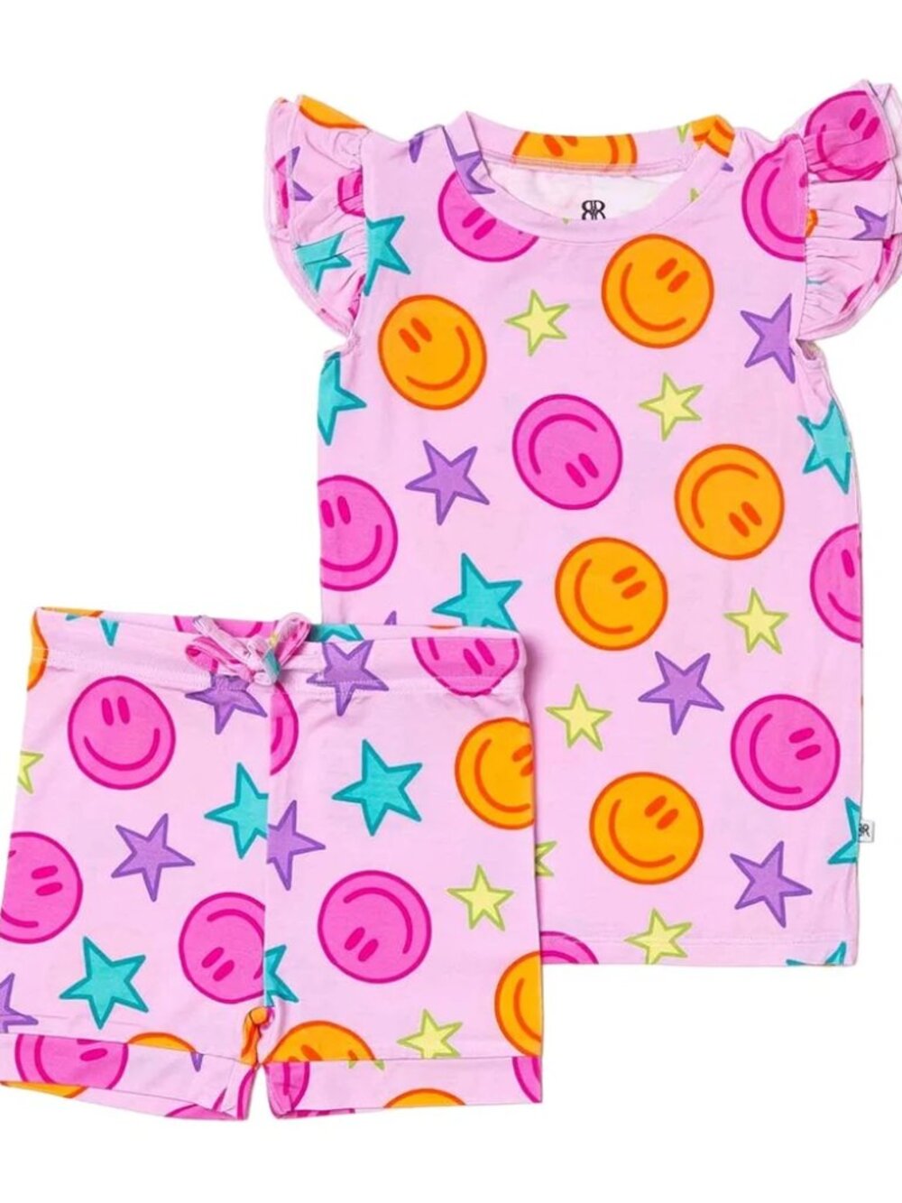 Peachy Power Cap Sleeve Shirt & Short - Bums and Roses - 4T
